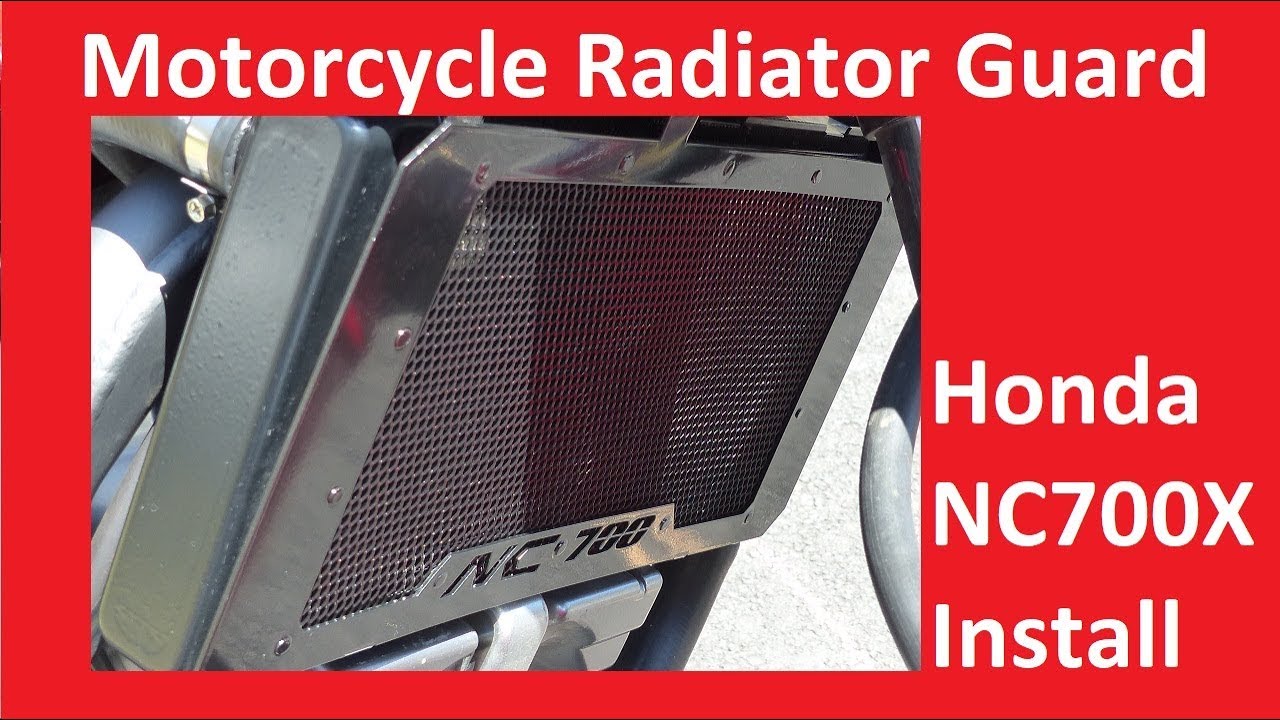 Motorcycle Radiator Guard Installation  - Honda NC700X