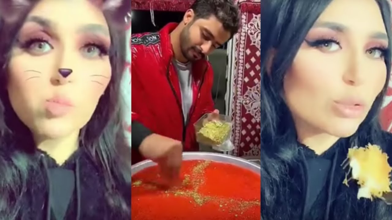 دكتورة خلود مع أمين يطلبون بابا كنافة في المخيم ويطبخون لهم كنافة شاهد رد فعل أمين 😋