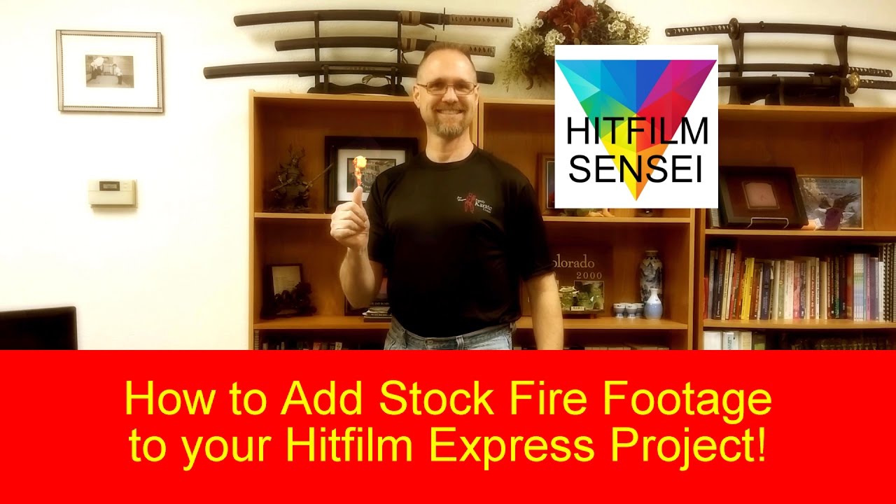 How to Add Stock Fire Footage to your Hitfilm Express Project!