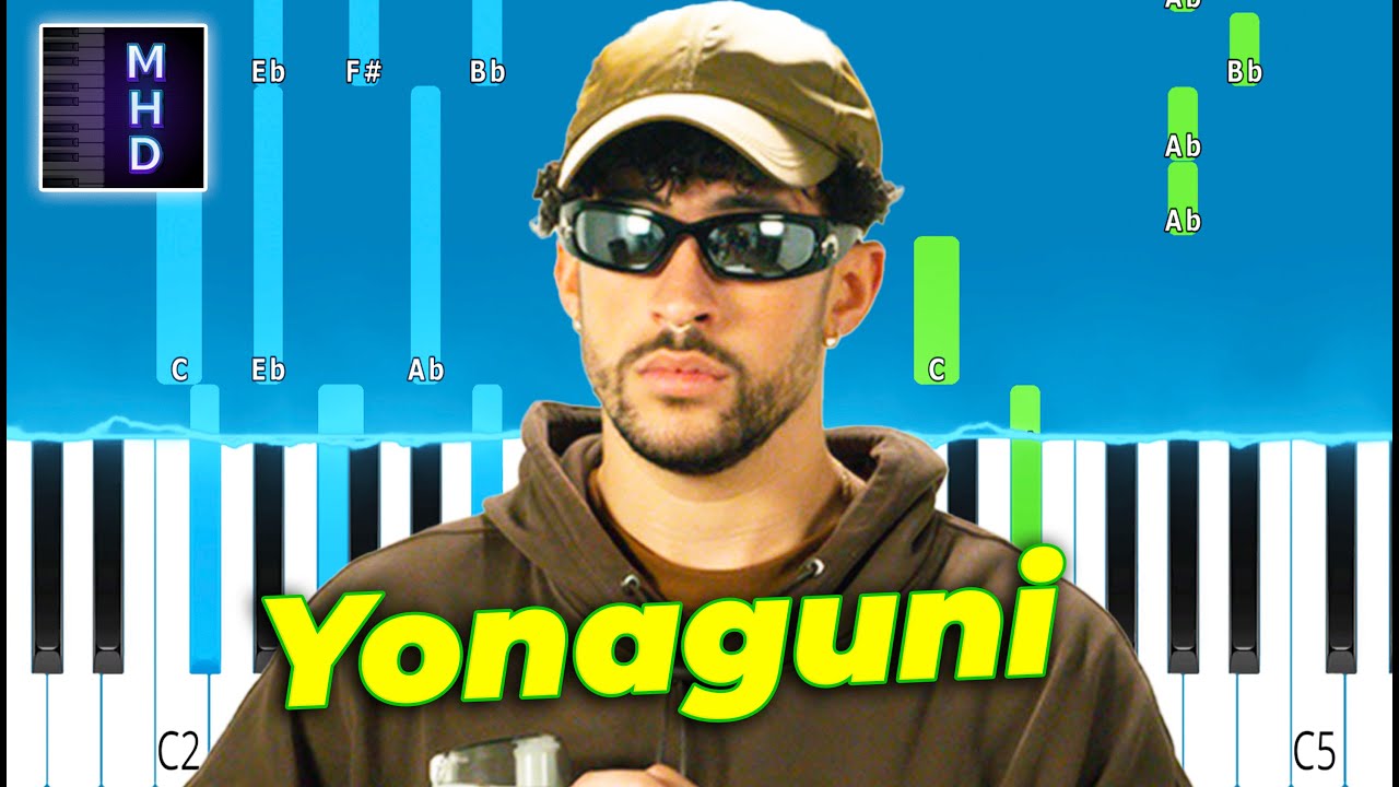 Bad Bunny - Yonaguni - Piano Tutorial