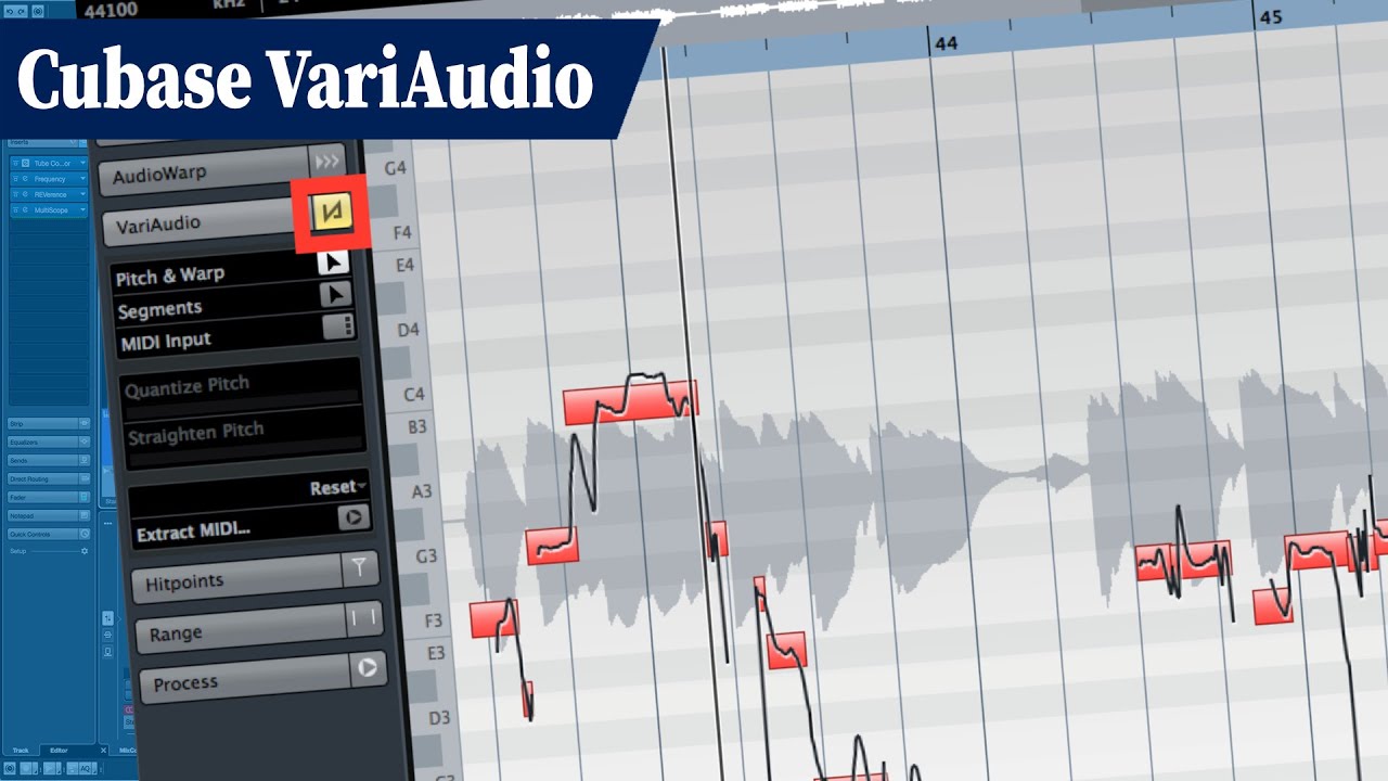 Tuning Vocals with Cubase VariAudio