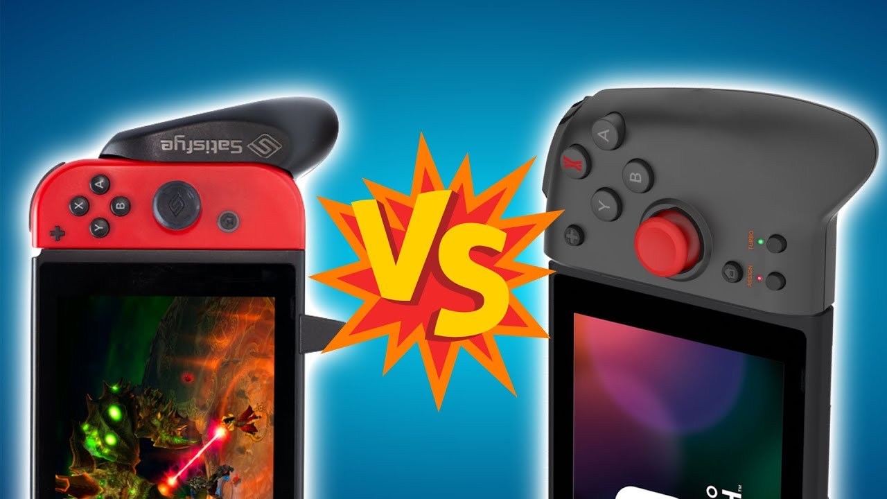 Nintendo Switch Pro Joy Cons против Grip Case