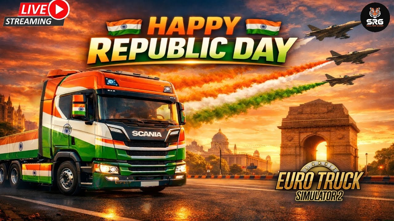 🔴🇮🇳 Happy Republic Day | ETS 2 Live 🚚 | Road to 400 Subscribers 🎉