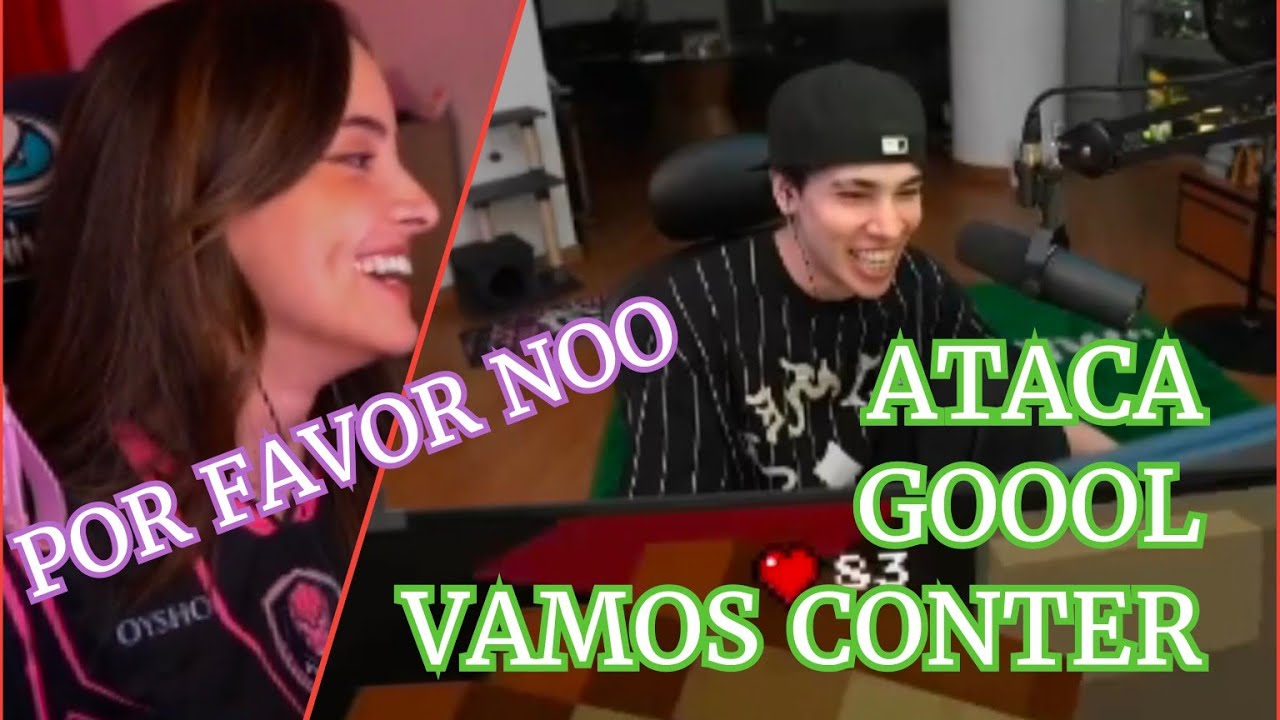 TEAM MAFIA molesta a CONTER con VICKYPALAMI momento monkey- DEDSAFIO 3