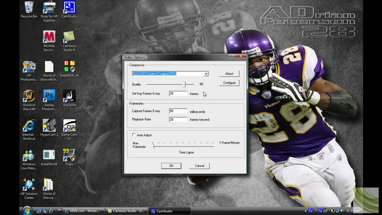 High Quality CamStudio Settings