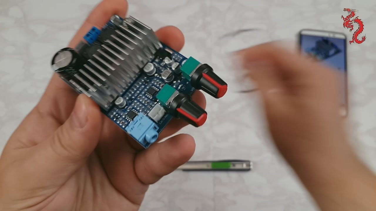 Плата усилителя для сабвуфера c Aliexpress