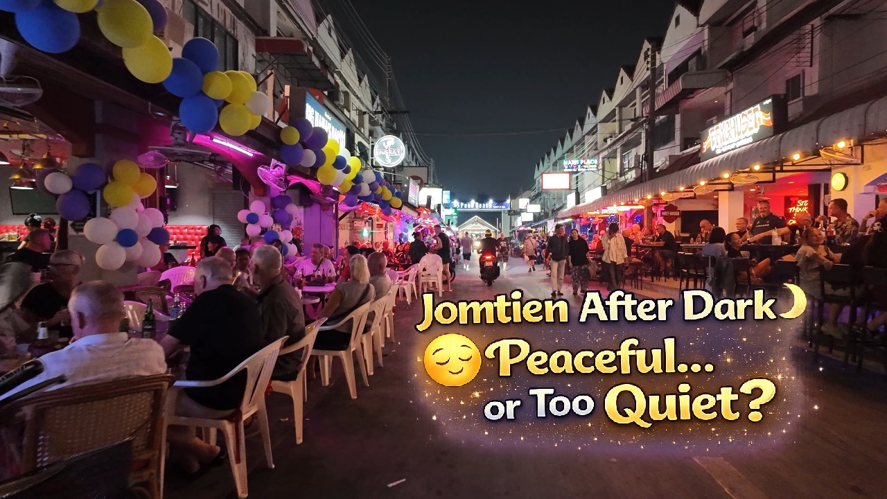 Peaceful Night in Jomtien 🌙 After Dark Walking Tour