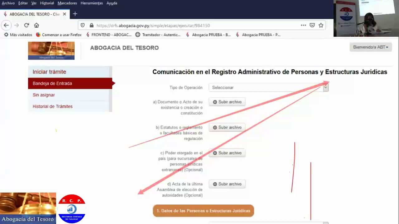 1er Curso Taller Registro de Personas Juridicas y Beneficiarios finales