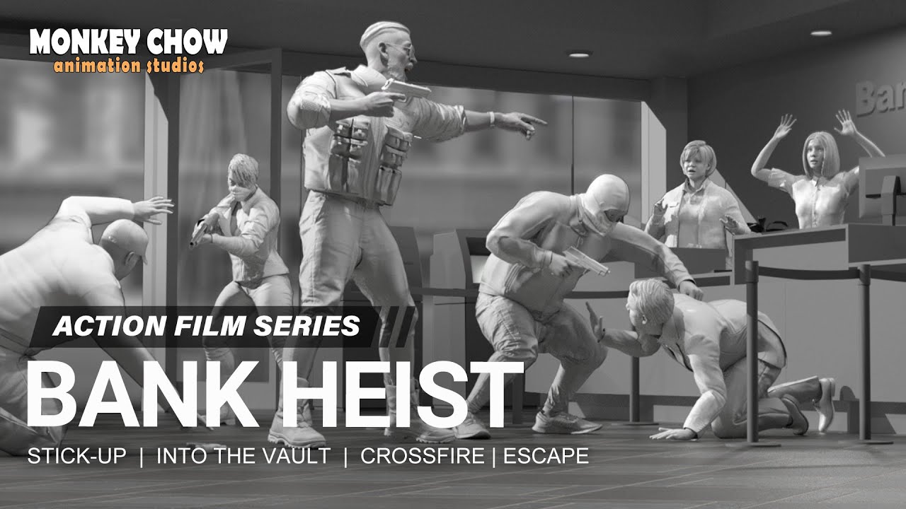 Bank Heist | Mocap Motions for Action Crime Animations with iClone and ActorCore