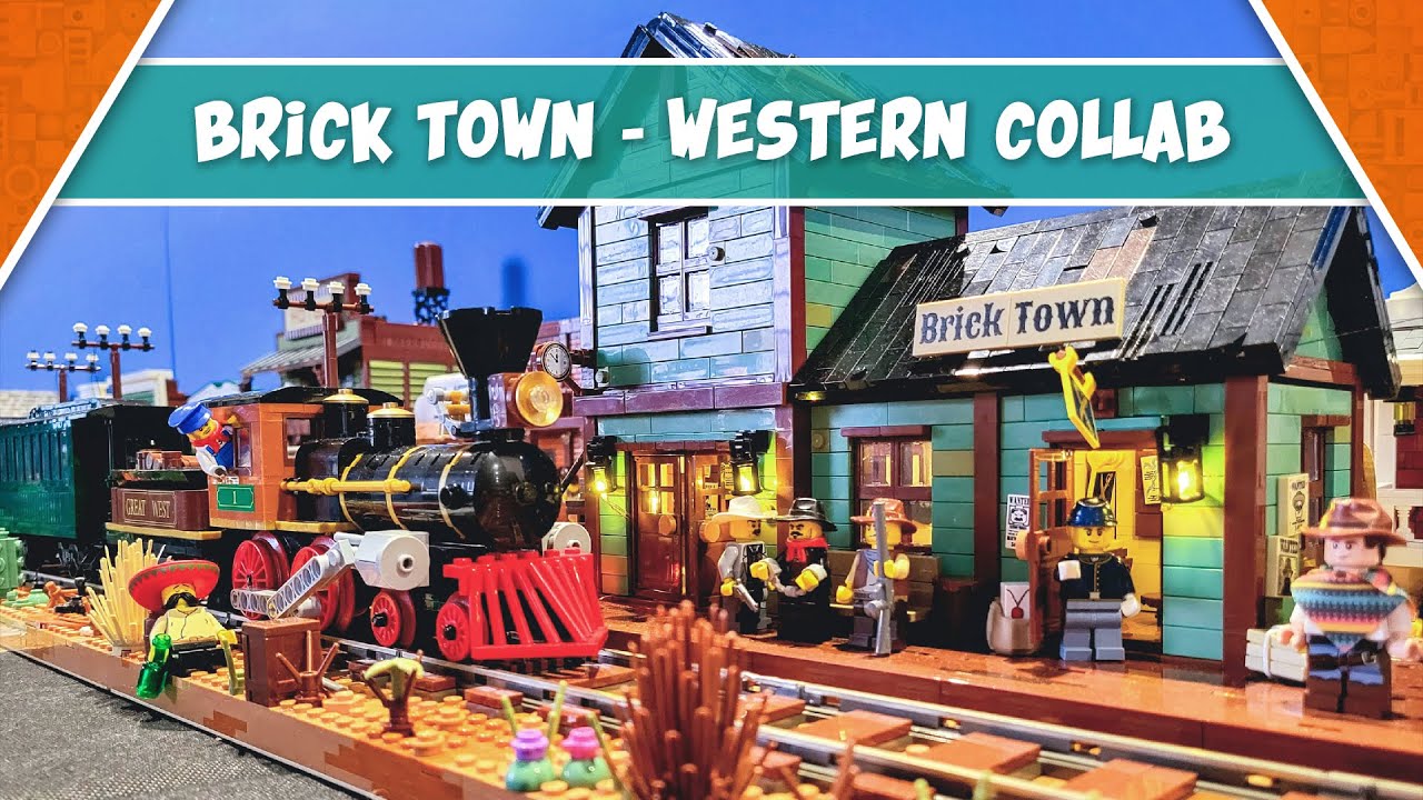 ОГРОМНЫЙ набор Lego Western MOC | Совместная работа Zbudujmy.to и Brick Town | Ярмарка хобби 2023
