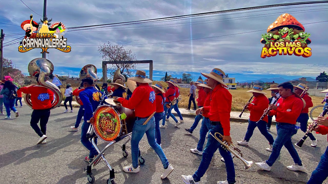 Banda La Hojita Seca - Por que te vas - Aladin - Comparsa Los 37-4 Los Más Activos - Toluca 2024🔥