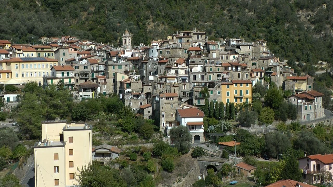 Italy - Region of Liguria - mountain village Airole in the Province of Imperia