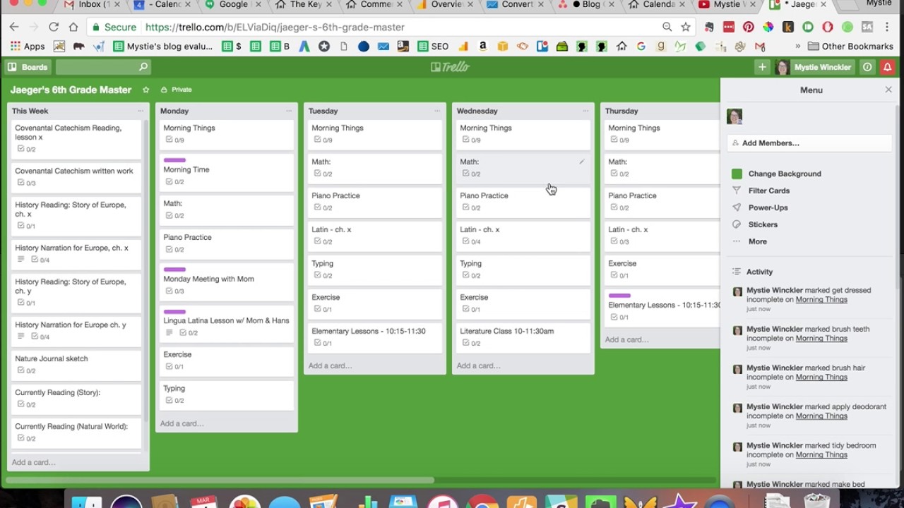 Trello for Homeschool Checklists Tutorial