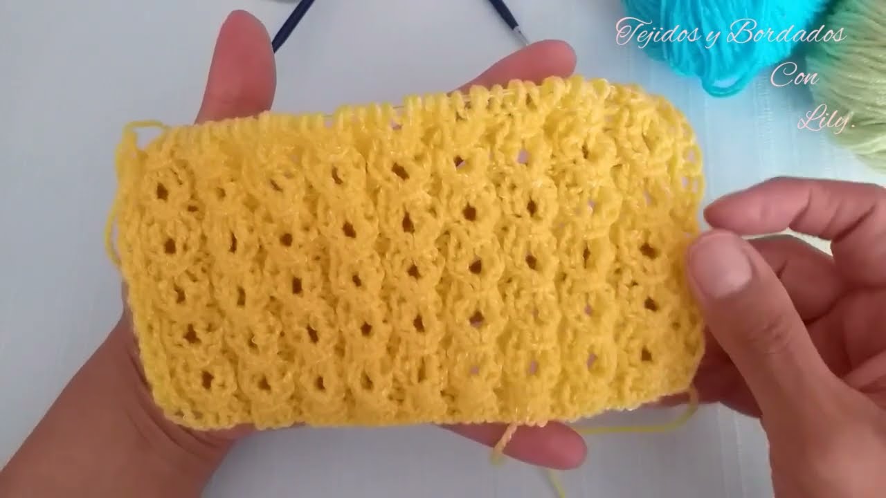 Puntada Ojito de Perdiz./ Tejidos y Bordados con Lily