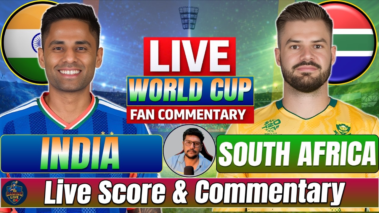 🔥 IND 🇮🇳 vs SA 🇿🇦 LIVE | T20 World Cup Super 8 | Live Score & Updates
