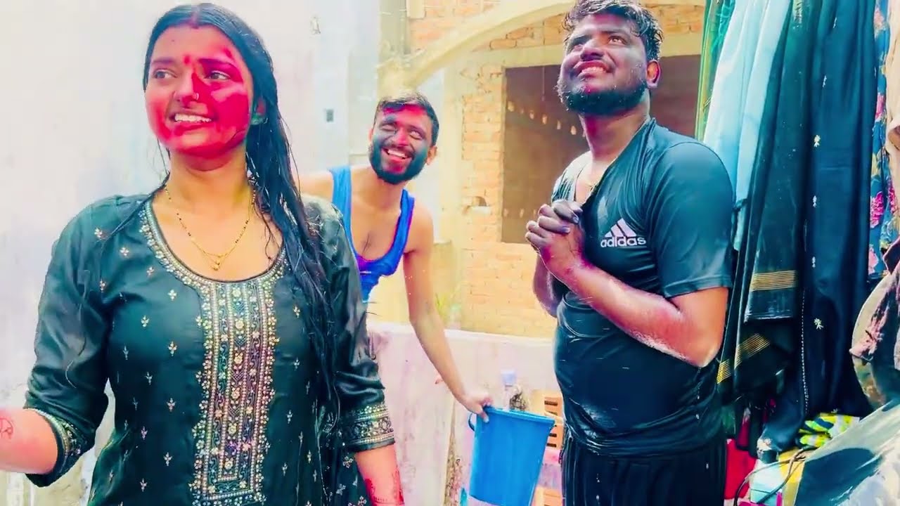 Vlog #4469 | भाभी ने देवर के कपड़े फाड़ दिए | हैप्पी होली बाबू | Sachin Manisha