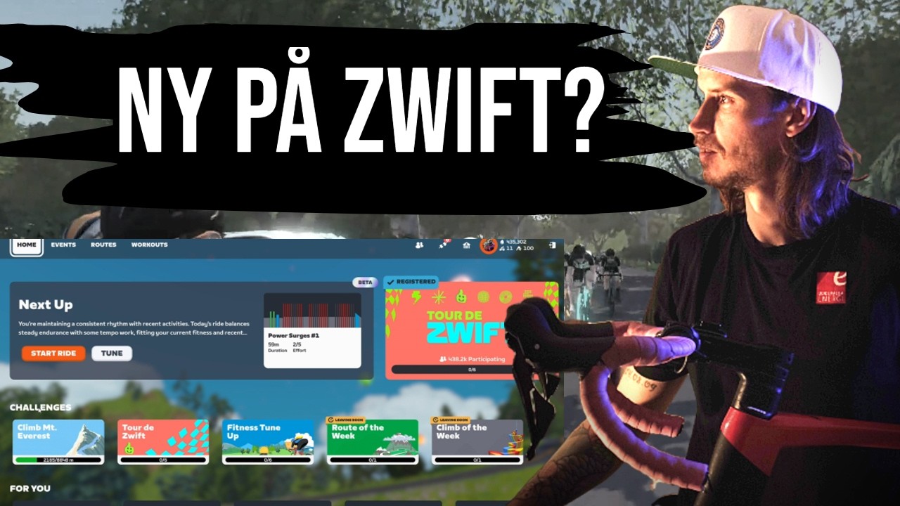 Ny på Zwift? Så funkar startskärmen och alla viktiga funktioner