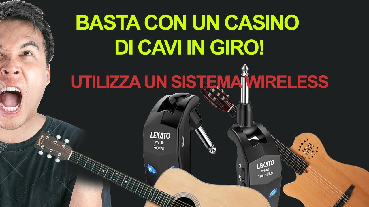 LEKATO WS 80 trasmettitore wireless BASTA CON UN CASINO DI CAVI IN GIRO!