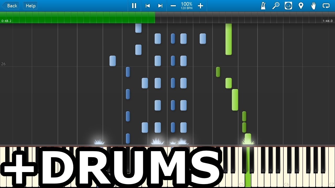 Piano Tiles 2 - Dark Side (Synthesia) +MIDI