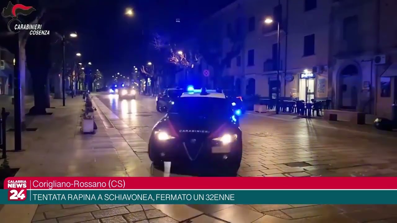 Corigliano-Rossano (CS) - TENTATA RAPINA A SCHIAVONEA, FERMATO UN 32ENNE