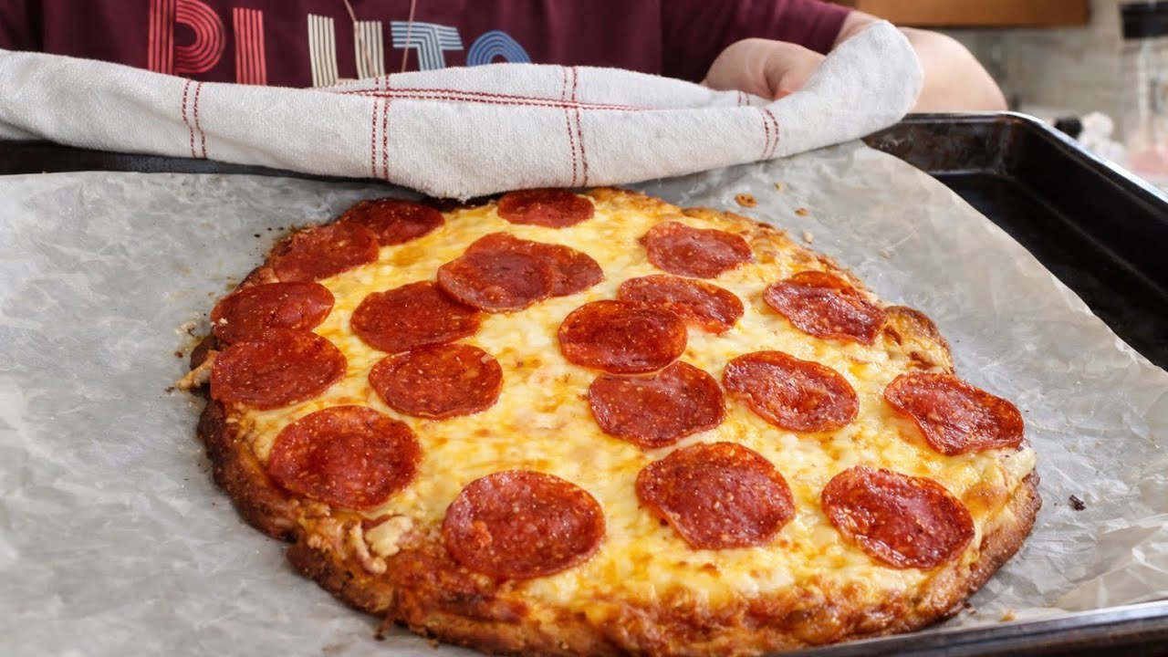 Holy Sheet Pan!- Low Carb Pizza! #lowcarb #keto