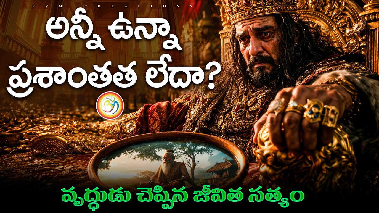 అన్నీ ఉన్నా ఆ రాజుకు నిద్ర ఎందుకు లేదు? | The Secret of Inner Peace | BVM Creations