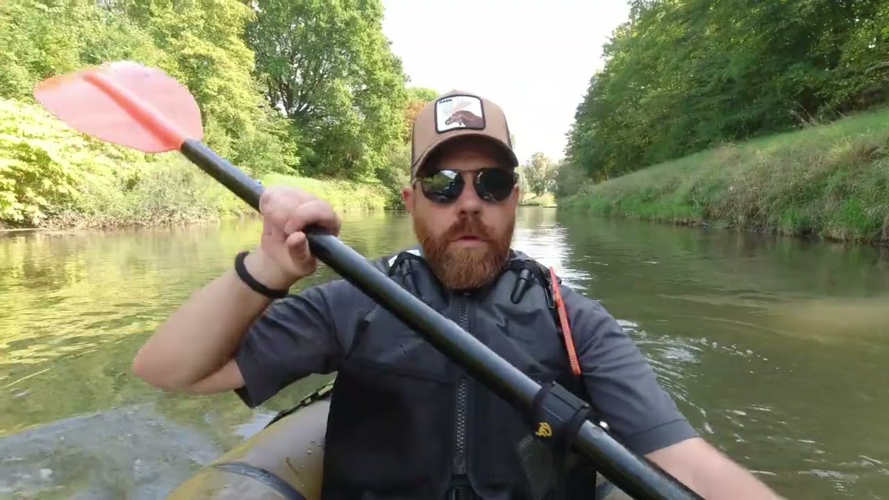 Mit dem Packraft (Kanu, Kajak) auf der Rems von Endersbach nach Waiblingen.