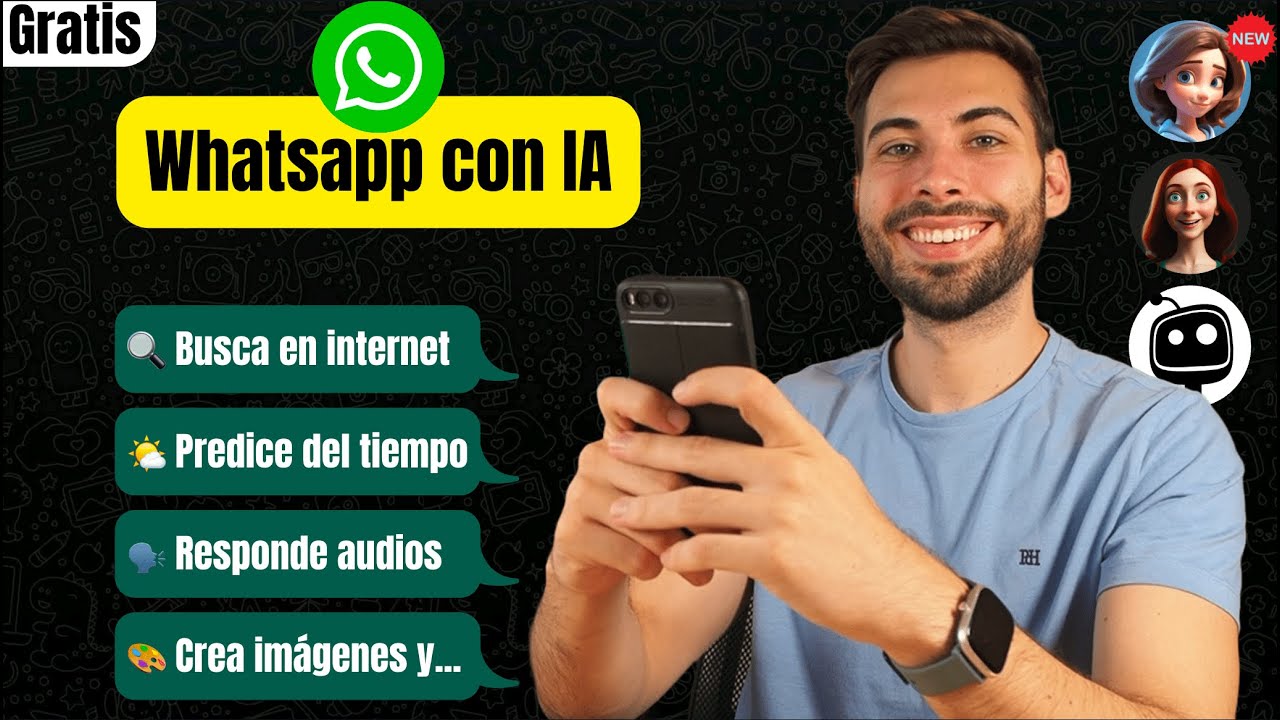 Mejor que ChatGPT y en tu Whatsapp, Contactos de IA GRATIS - TUTORIAL Paso a Paso con Ejemplos