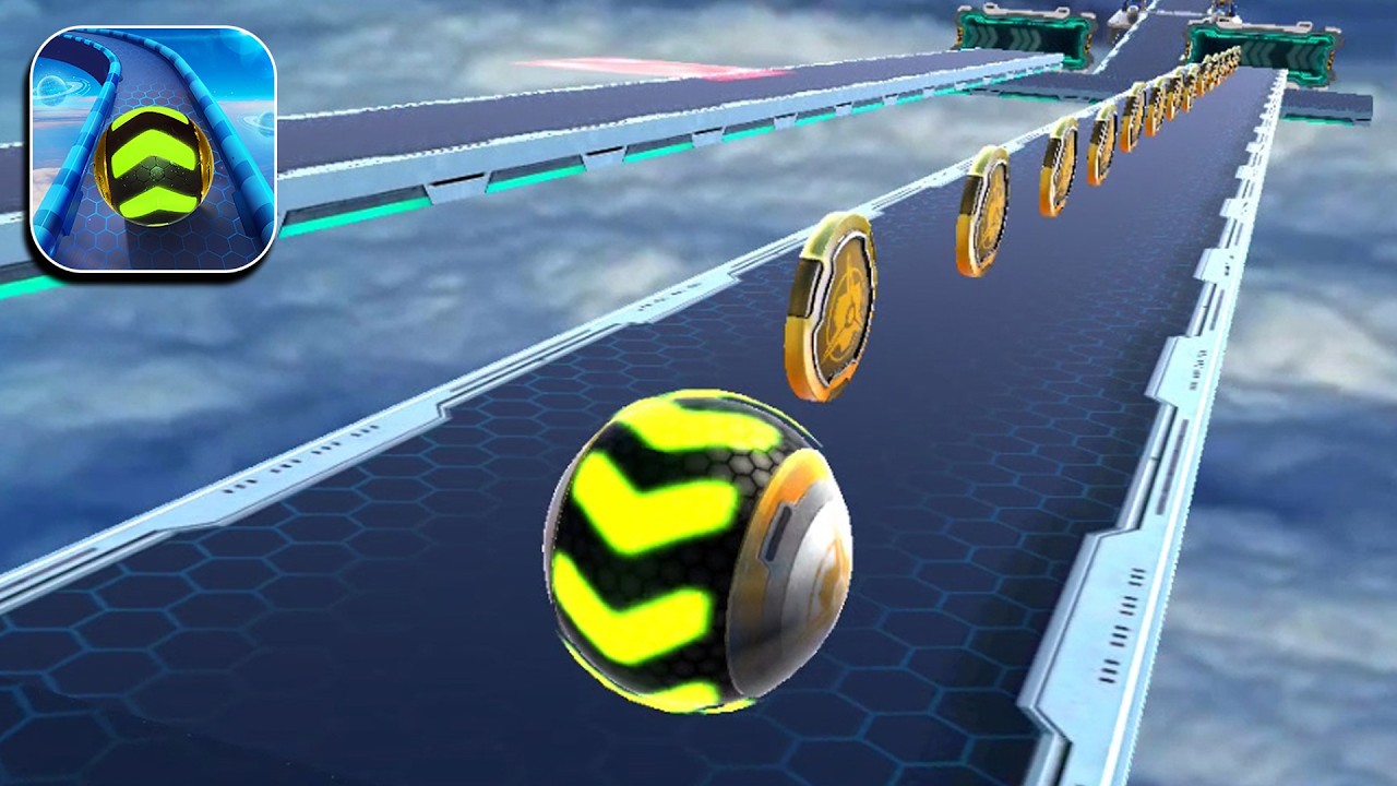 Space Rolling Balls Race Gameplay Speedrun Level 287
