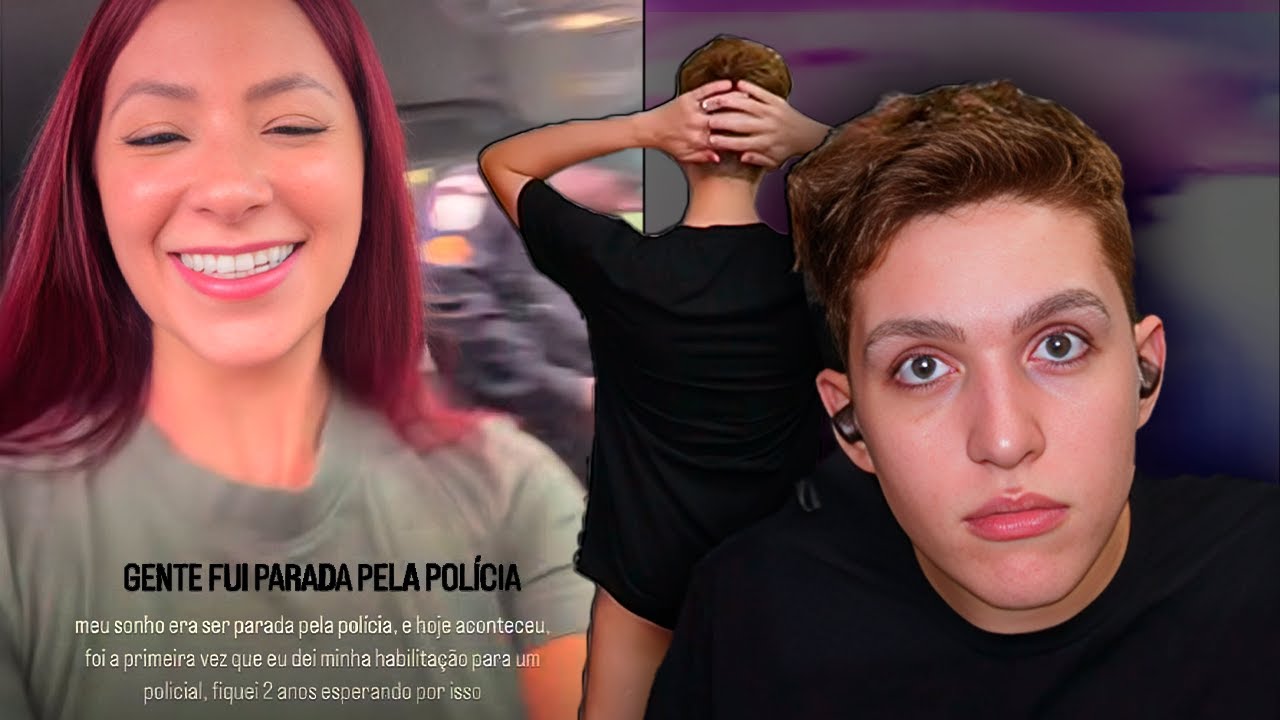 Nathália Valente parada pela polícia