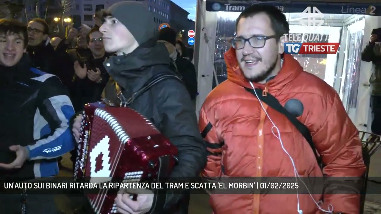 UN'AUTO SUI BINARI RITARDA LA RIPARTENZA DEL TRAM E SCATTA 'EL MORBIN' | 01/02/2025