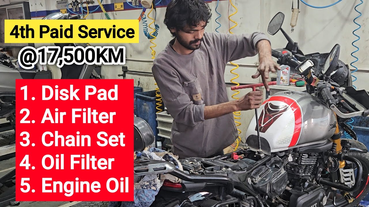 TVS Ronin 4th Paid Service done after 17500KM || Servicing cost & Parts Replacement Explained ||