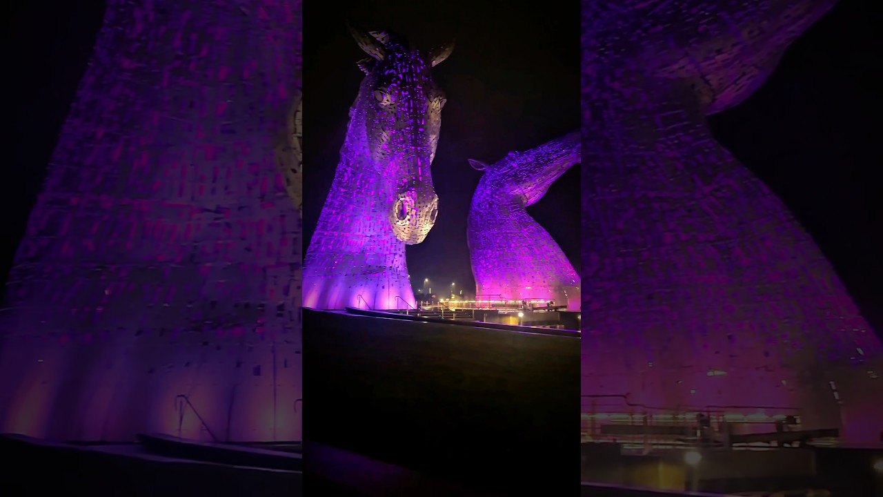 The Kelpies at Night: Magical Scotland ✨🌙