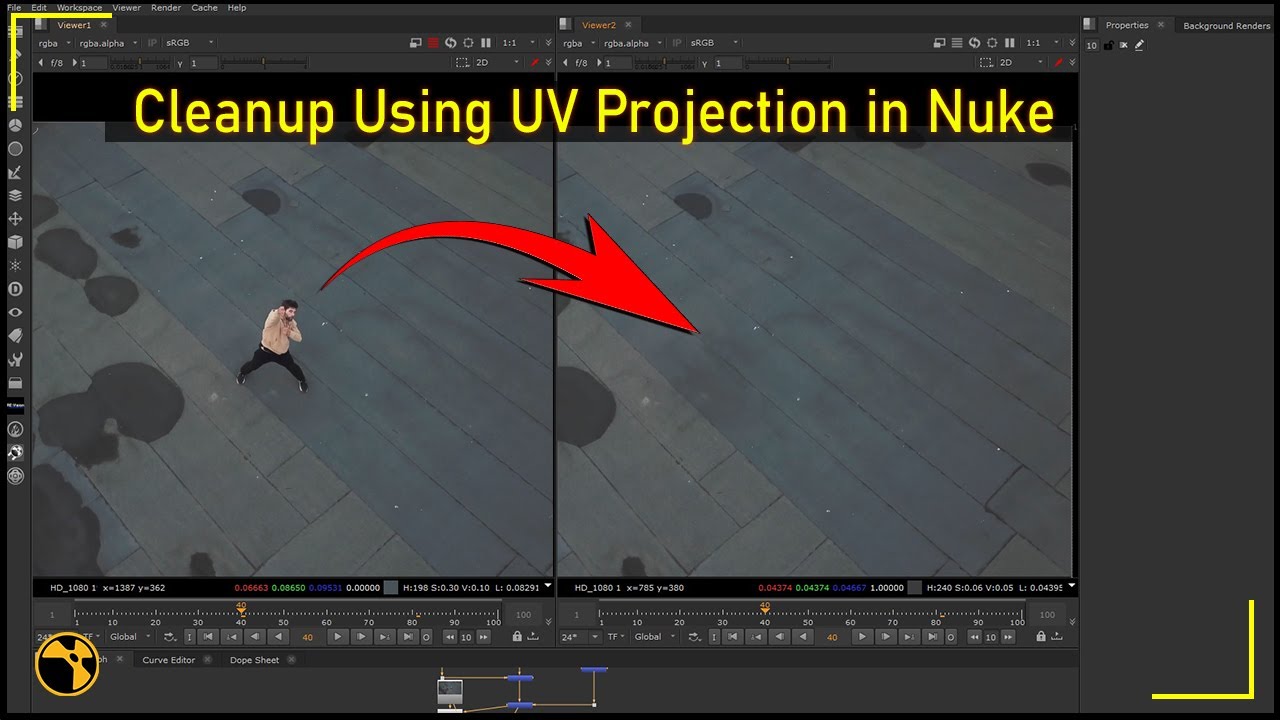 Очистка с помощью UV-проекции в Nuke | Полное руководство по очистке с помощью UV-проекции в Nuke