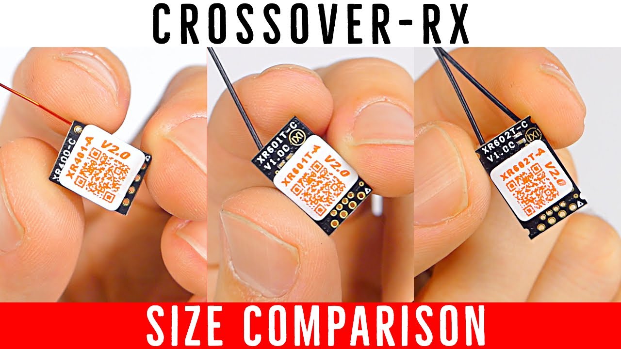 First Look and Size Comparison - Crossover-RX Flysky Receiver, Sbus, Fport, 14ch, diversity, AFHDS2A