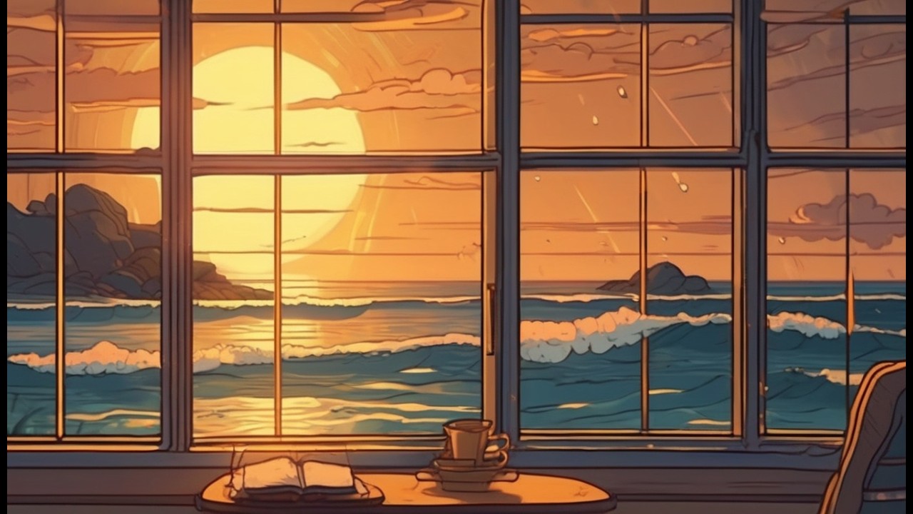 The Ultimate Golden Sunset 🌅 Over Calm Ocean 🌊 Music for Relaxation 😌