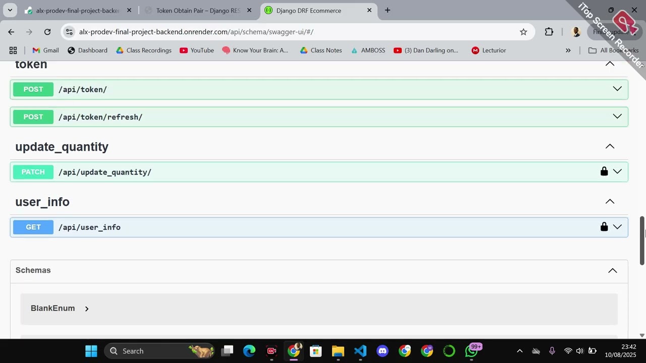 Ecommerce DRF API Project Demonstration