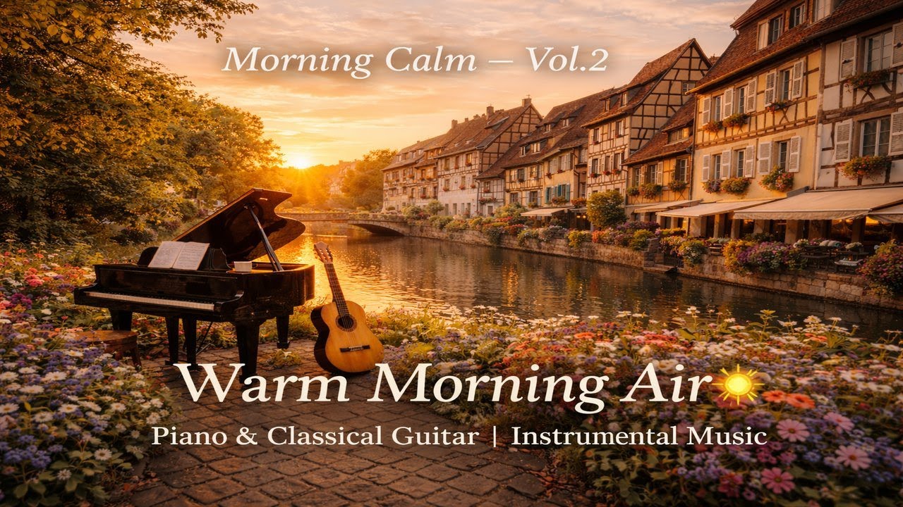 Morning Calm – Vol.2 | Warm Morning Air ☀️Piano & Classical Guitar | Instrumental Music