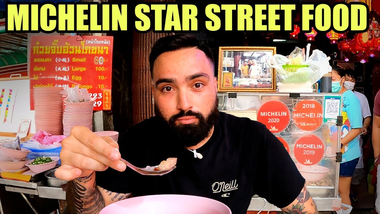 Michelin Star THAI STREET FOOD in Bangkok, Thailand 🇹🇭 ($2 Crispy Pork Noodles)