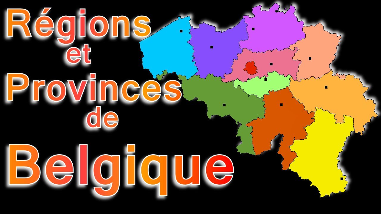 La Belgique et ses régions, provinces, chefs-lieux.