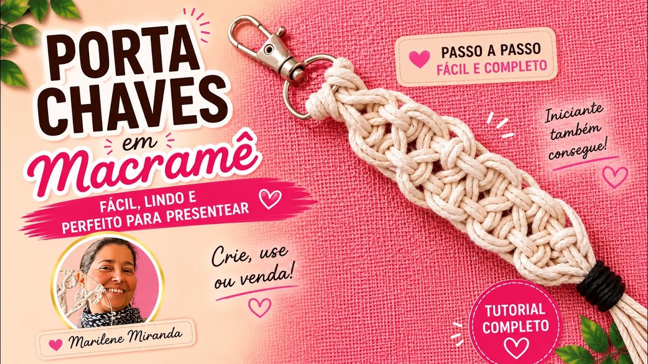 COMO FAZER UM CHAVEIRO MACRAMÊ / #knot #tutorial #macrame #artesanato
