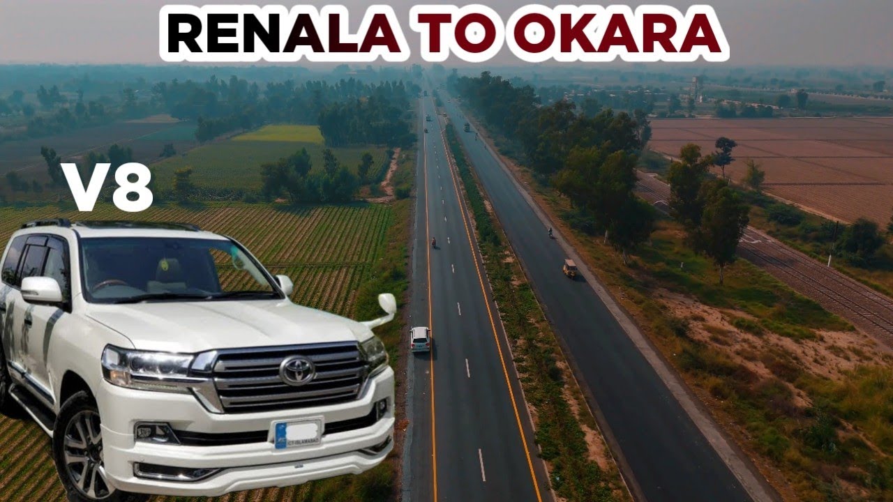 Renala Khurd To Okara | V8 |  Land Cruiser | Beauty Of Punjab | Dji mini 4 pro | Life in Pakistan🇵🇰
