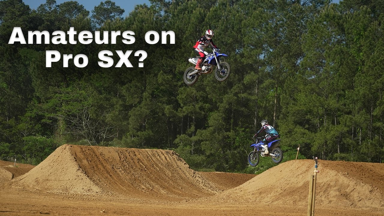 Amateurs Riding a Pro SX Track!
