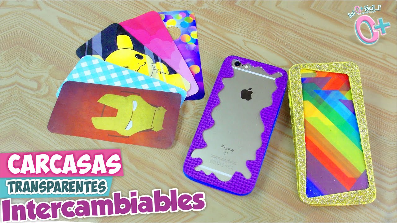 FUNDAS TRANSPARENTES Plantillas Intercambiables  ★ Así o más fácil★ DIY