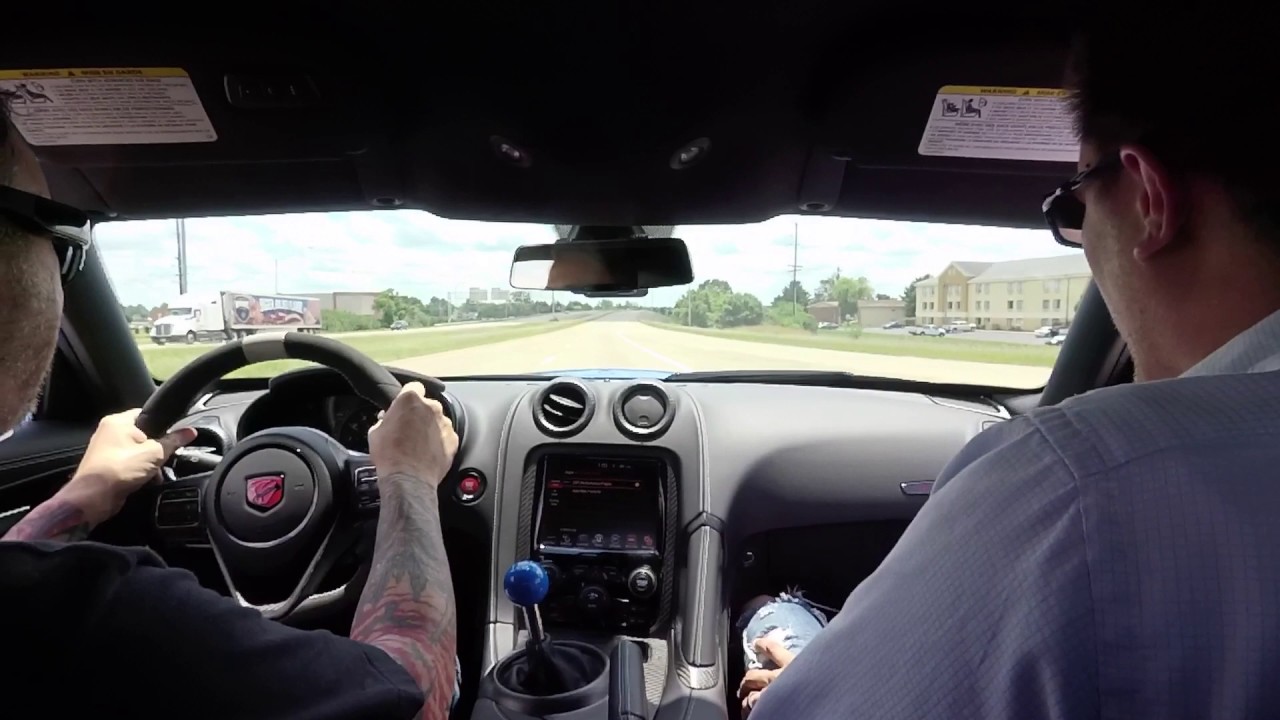 Clark Stanfill's Ride Along and Reactions In My 2016 Dodge Viper ACR-E