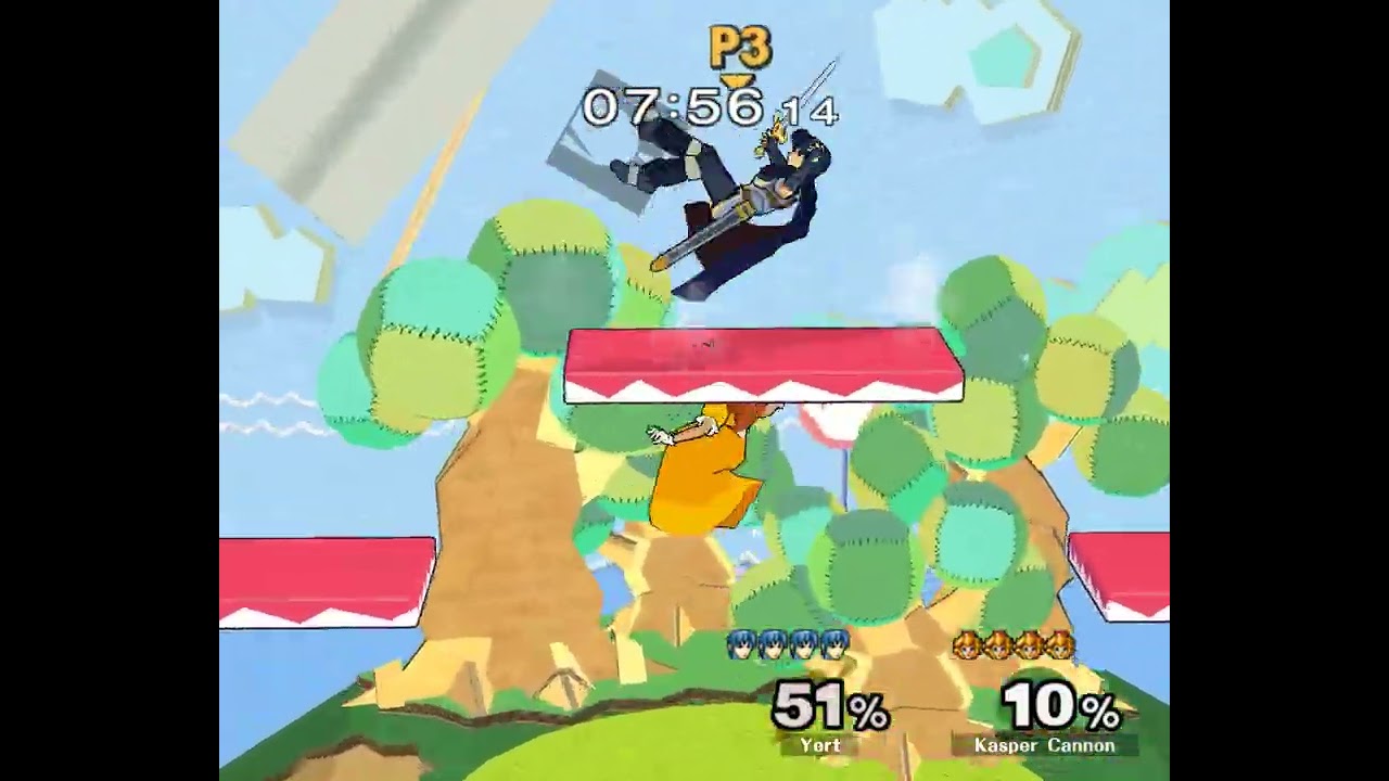 Panic! At the Top Plat #4 – Melee Singles WR2 – Kasper Cannon ⟮Peach⟯ vs Yert ⟮Marth⟯