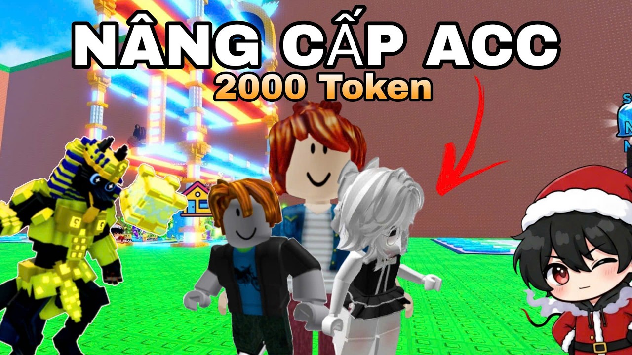 Mình Thử Thách Nâng Cấp ACC Với 2000 TOKEN Trong Escape Tsunami For Brainrot !
