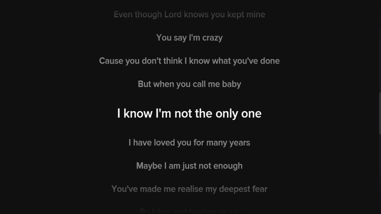 Sam Smith - I'm not the only one OFFICIAL INSTRUMENTAL