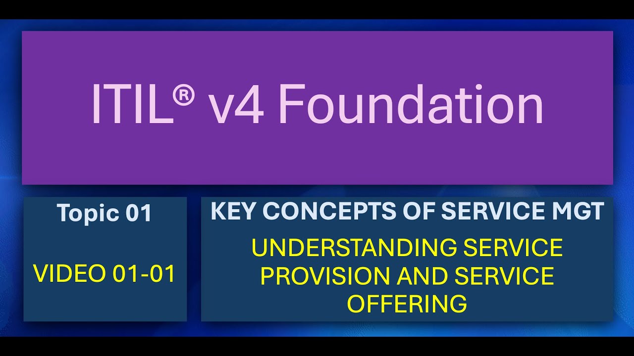 ITIL: T01 V01 What is a Service (v002)