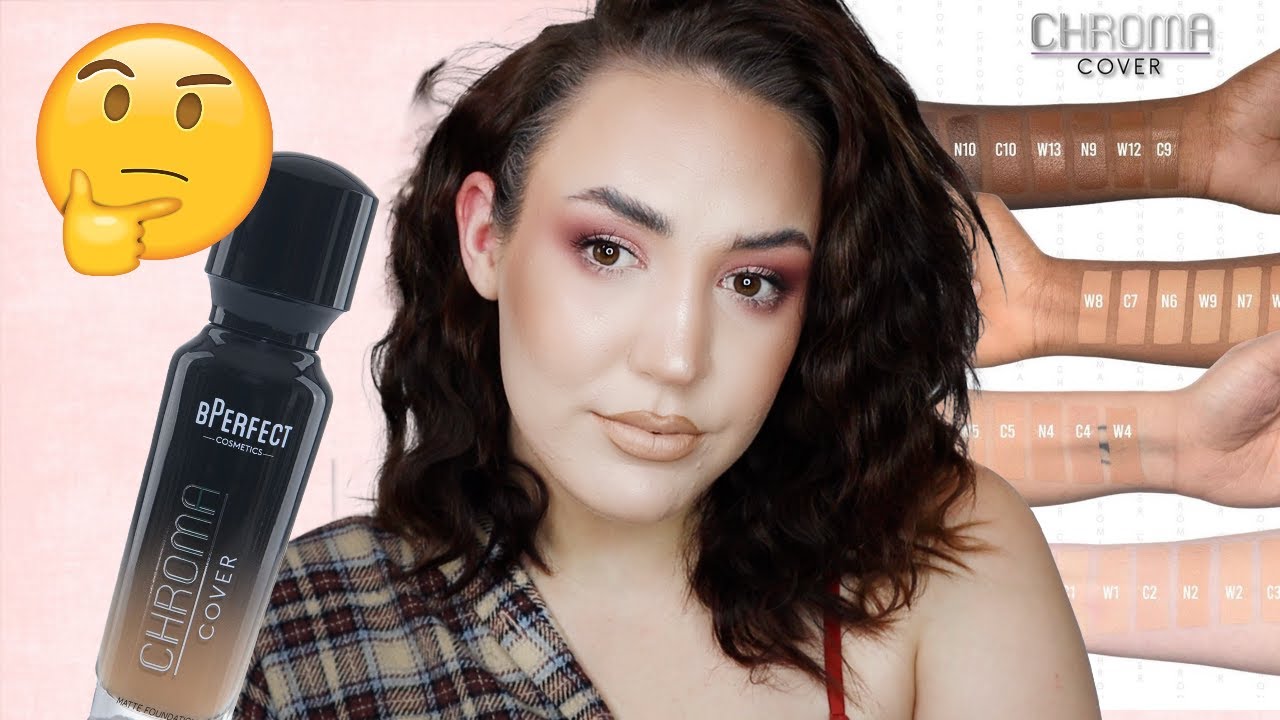 The BEST Full Coverage Foundation??? Testing BPerfect Chroma Cover (Full Day Wear Test!?)